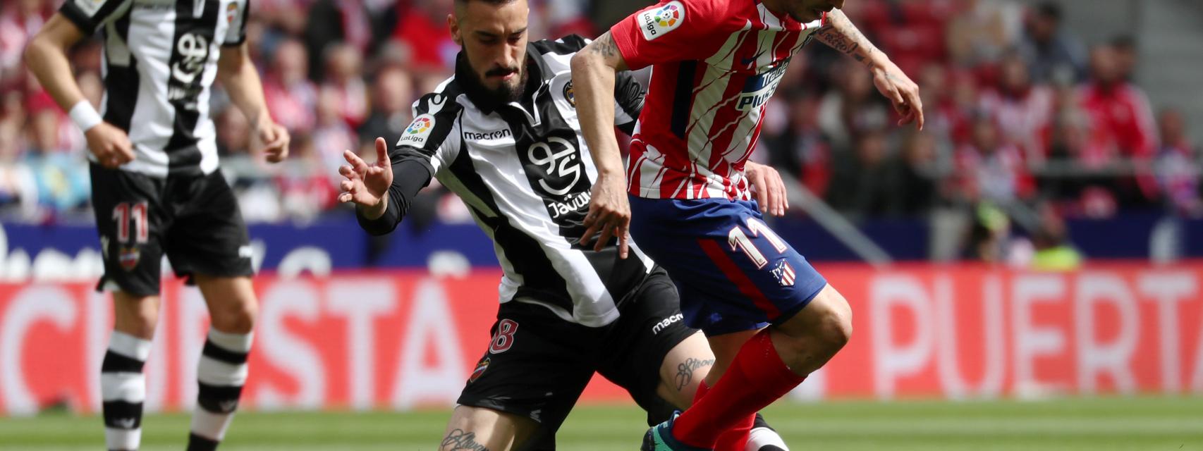 Griezmann celebra un gol contra el Celta de Vigo.