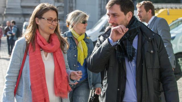 Serret y Comín, a su salida de la vista ante el tribunal de Bruselas