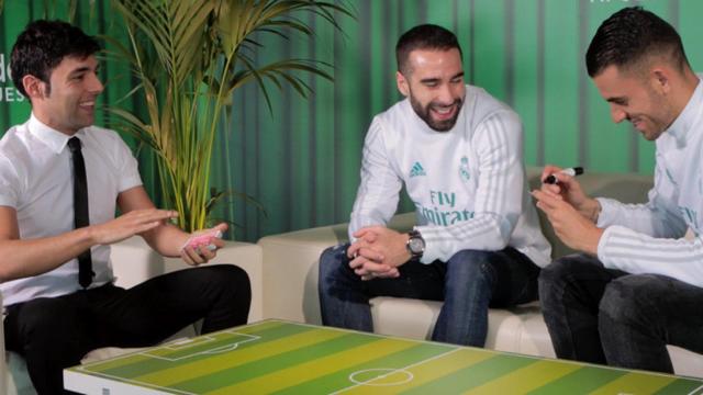 Ceballos y Carvajal, con el Mago Pop Foto: Codere