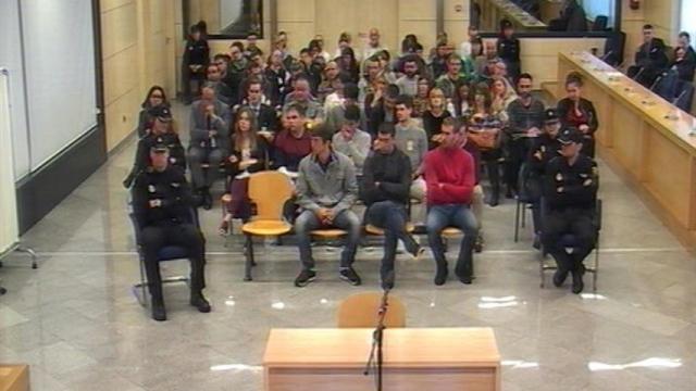 Una de las sesiones del juicio de Alsasua que se sigue en la Audiencia Nacional