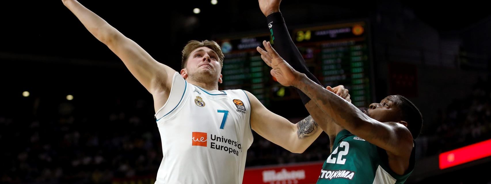 Doncic durante el Real Madrid - Panathinaikos.