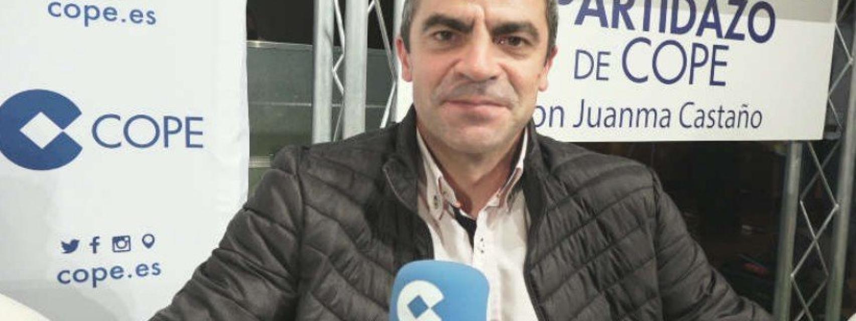 Manolo Sanchís, con la Cadena Cope.