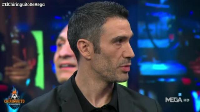 Fernando Sanz, en El Chiringuito. Foto: Twitter (@elchiringuitotv)