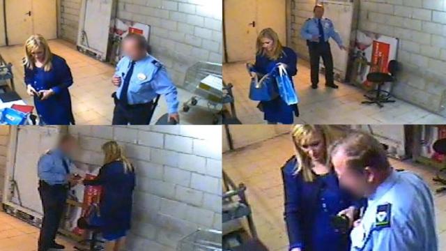 Fotogramas del vídeo del hurto de Cristina Cifuentes.