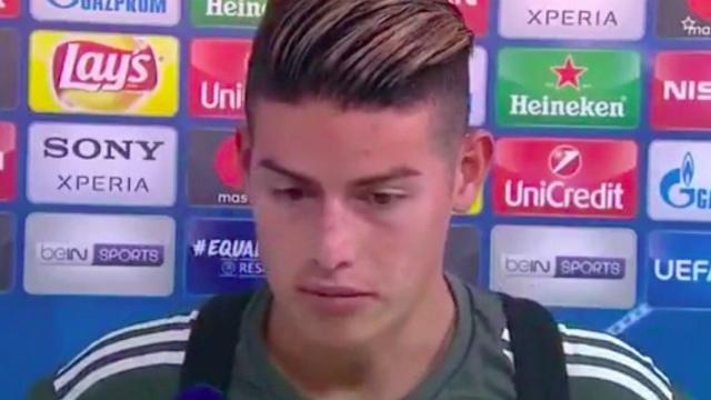 James en zona mixta