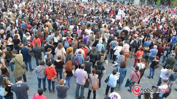 Una manifestación anterior por las calles de Valladolid