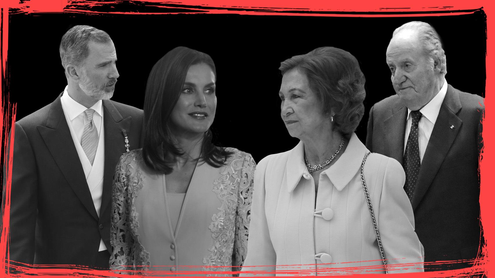 Los rostros de la tensión en la familia real.