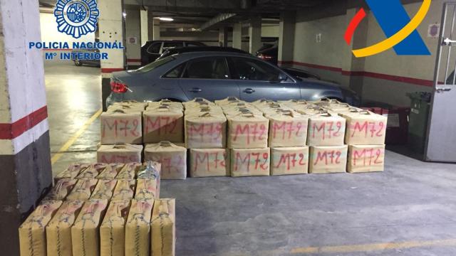 La droga intervenida