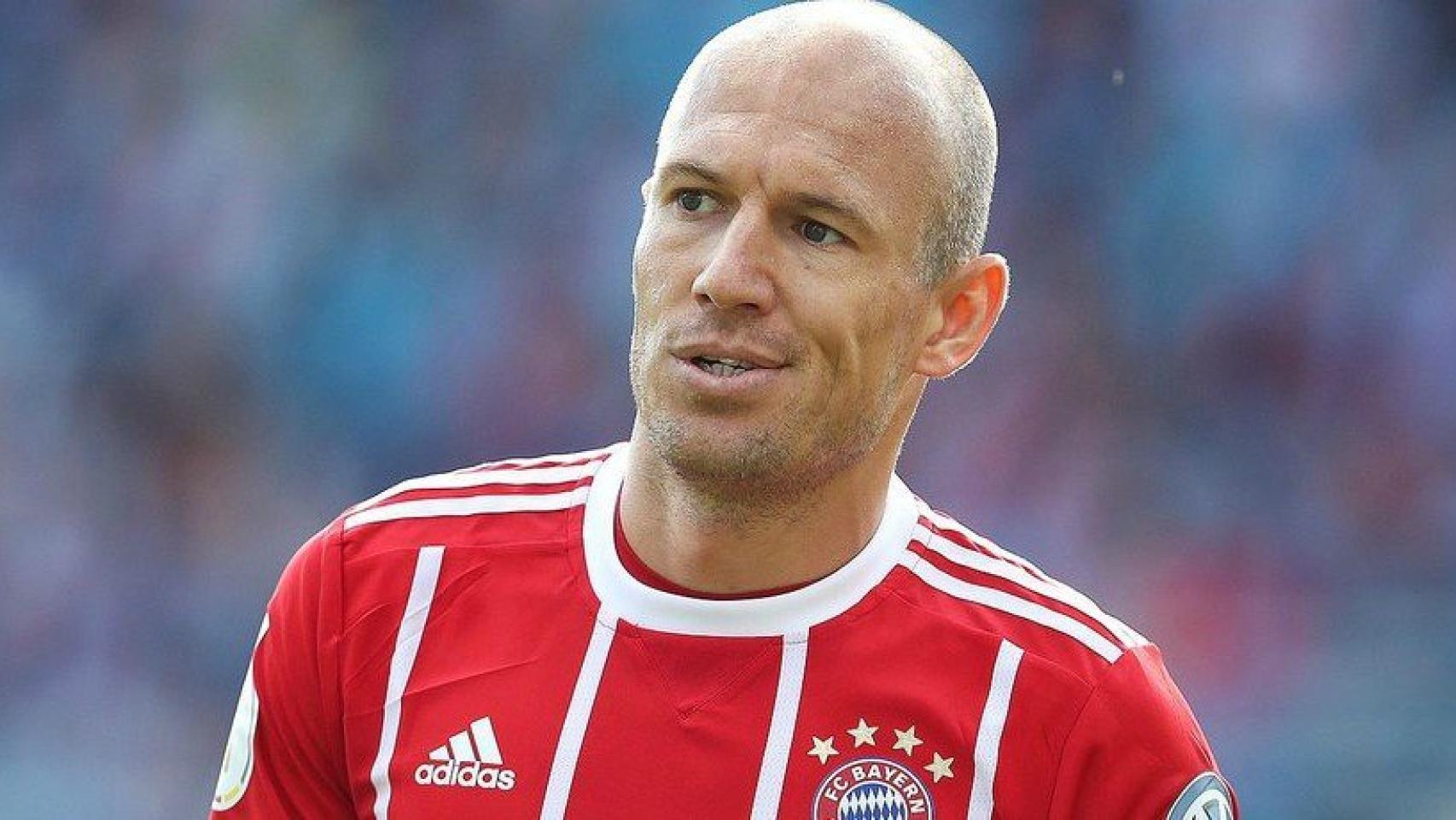 Robben, en un partido del Bayern. Foto: Twitter (@FCBayern)