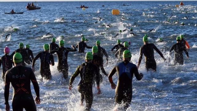 Imagen de una prueba de triatlón.