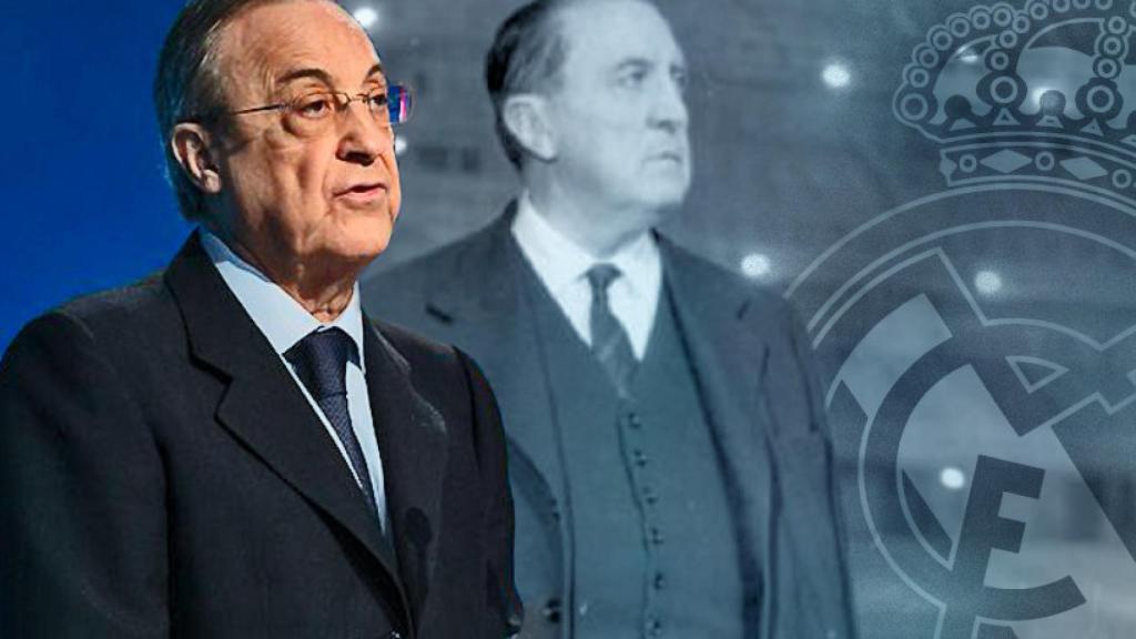 Florentino Pérez y Santiago Bernabéu