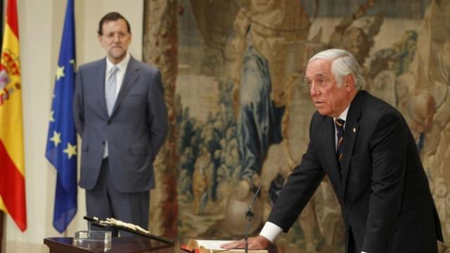 Carlos Espinosa de los Monteros, junto a Rajoy./