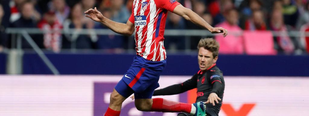 Diego Costa durante el partido.