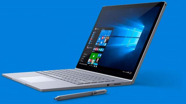 Windows 10 en una Surface.