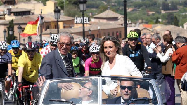 Bahamontes, durante un homenaje en Toledo.