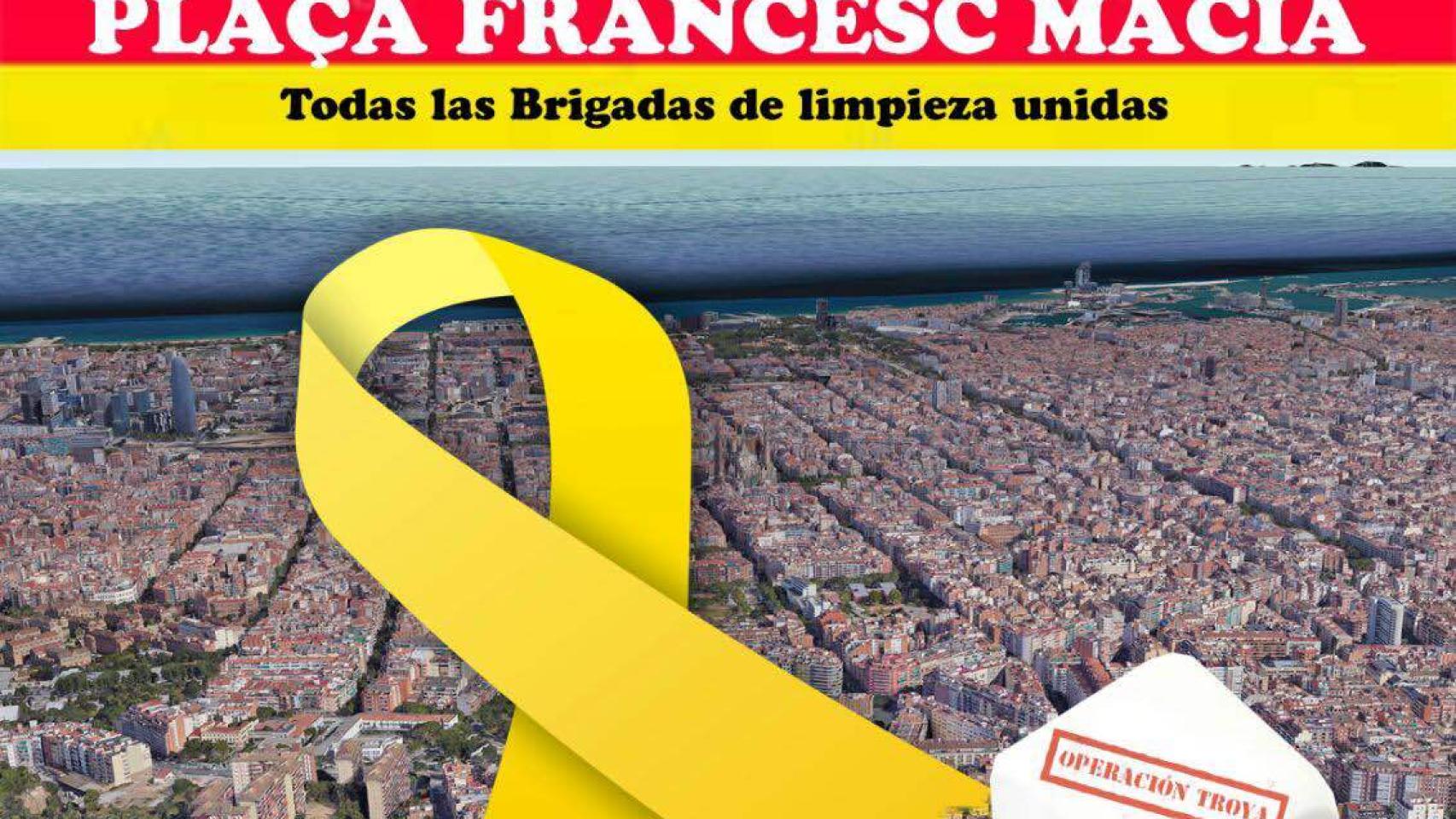 Cartel de convocatoria de la Operacion Troya