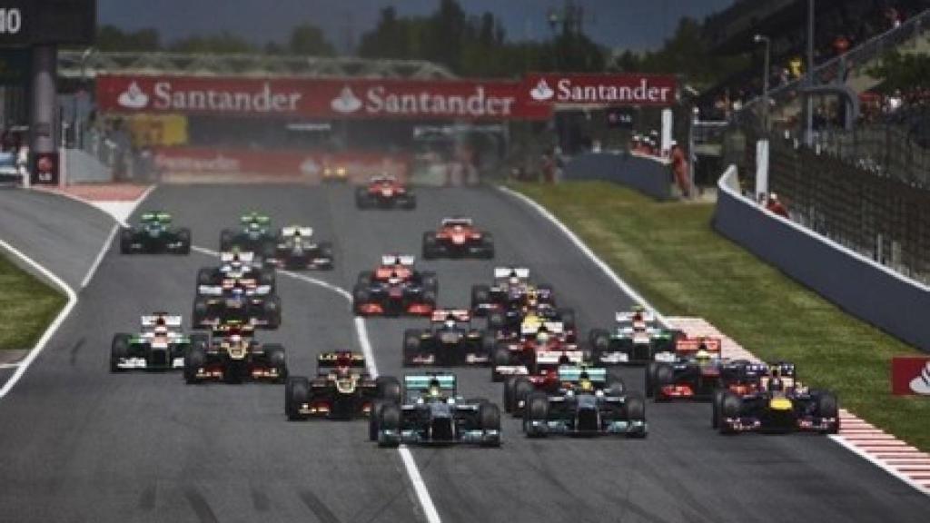 Recta del circuito de Montmeló.