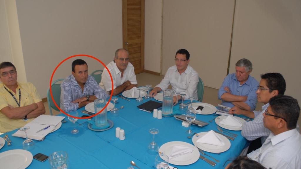 El empresario Diego García Arias, en un acto junto a Edmundo Rodríguez Sobrino