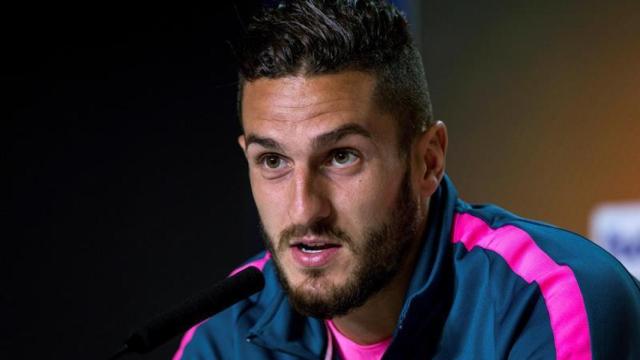 Koke, en el media day del Atlético de Madrid
