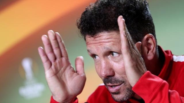 Simone, en rueda de prensa.