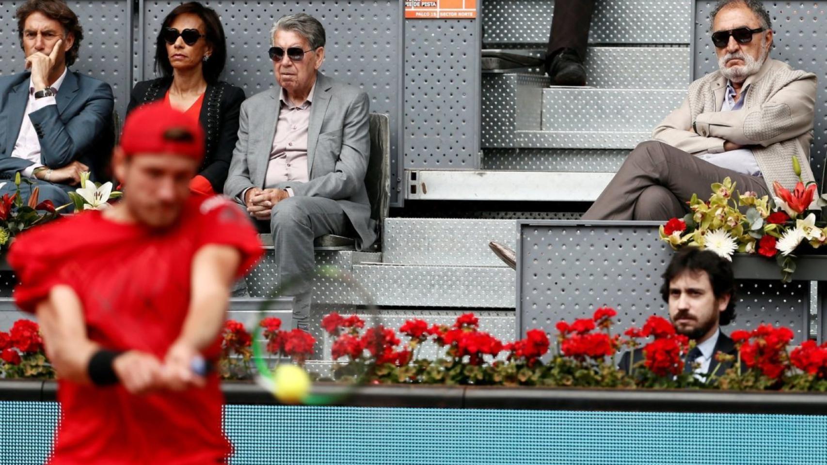 Ion Tiriac (dcha) junto a Ion Tiriac en el Mutua Madrid Open