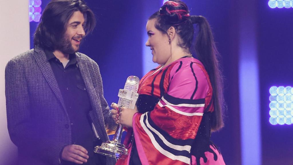 Salvado Sobral y Netta.