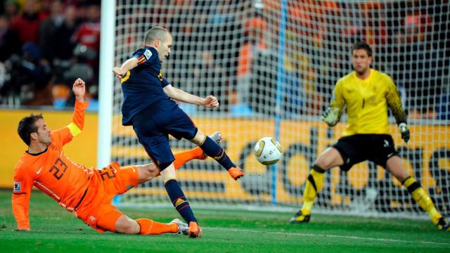 Gol de Iniesta ante Holanda en la final del Mundial 2010.
