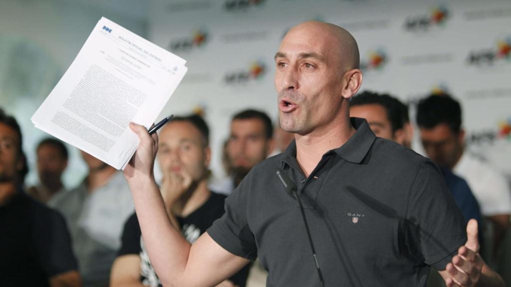 Luis Rubiales, en su etapa como presidente de la AFE.