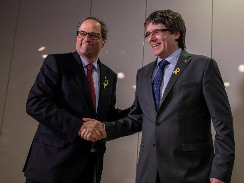 Puigdemont y Torra en Berlín.
