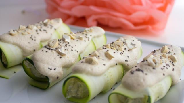 canalones fríos veganos