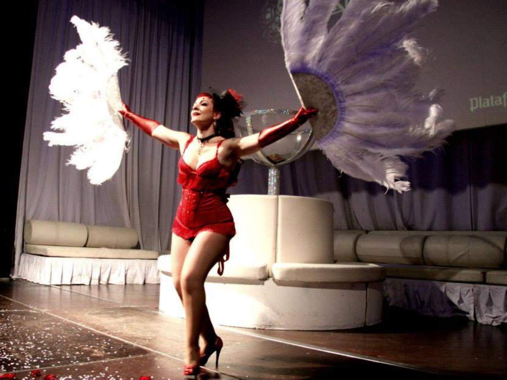 Susana Guerrero interpreta a su personaje, Lady Dramakuin.