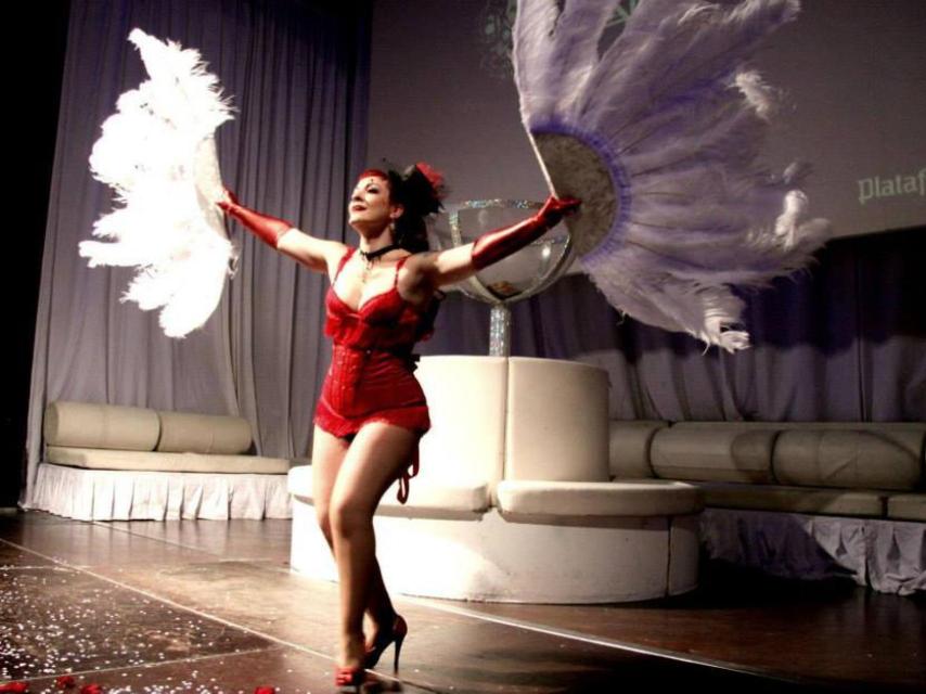 Susana Guerrero interpreta a su personaje, Lady Dramakuin.