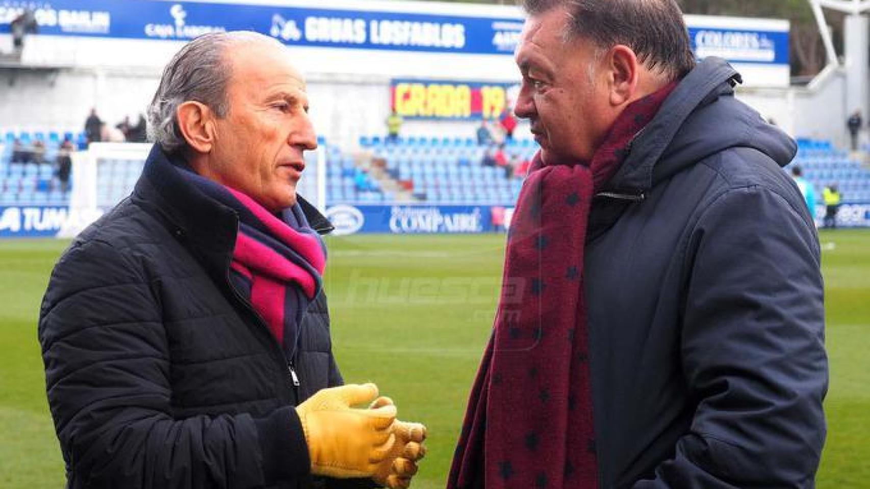 Petón, a la izquierda, junto a Lasaosa.