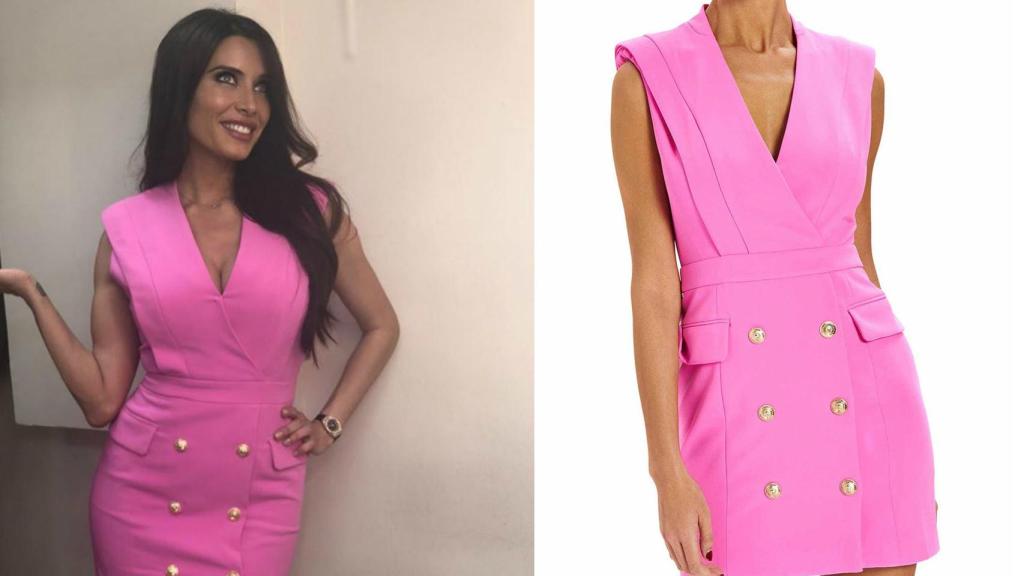 Pilar Rubio en un montaje junto al vestido.