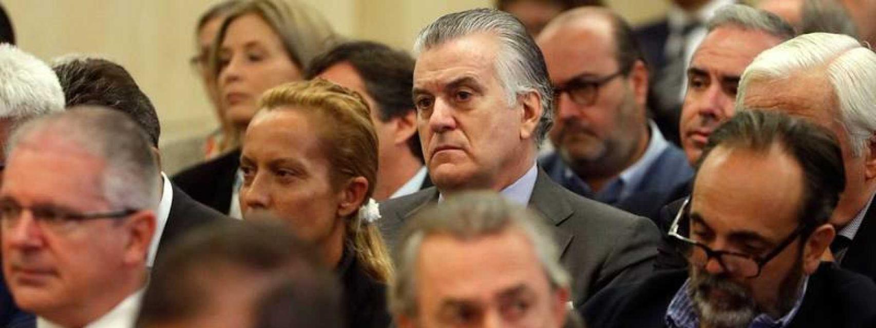 Luis Bárcenas, en el banquillo del caso Gürtel./