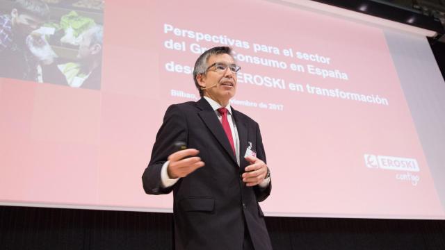 El presidente de Eroski, Agustín Markaide, en una imagen de archivo.