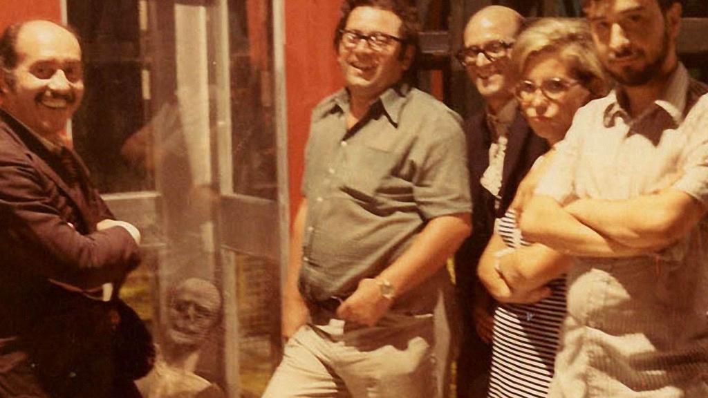 Antonio Mercero en el rodaje de La Cabina.