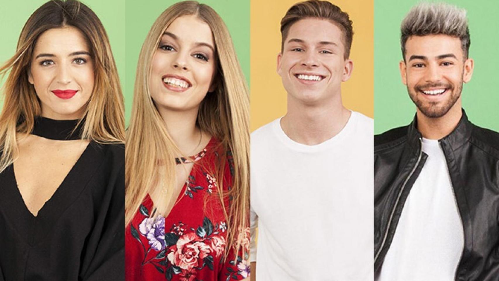 Mimi, Nerea, Raoul y Agoney.