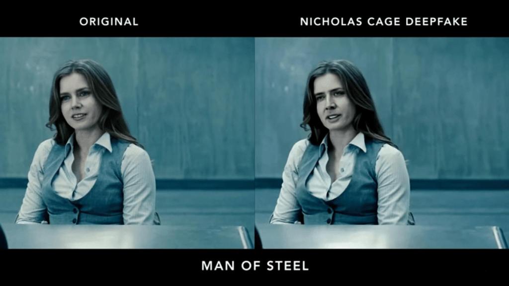 Deepfake con Nicholas Cage.