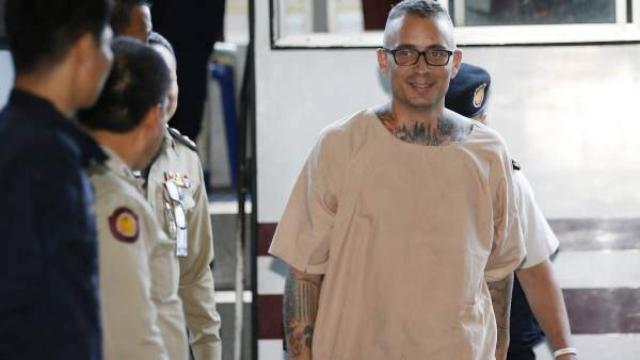 Artur Segarra, en su traslado a un juzgado tailandés