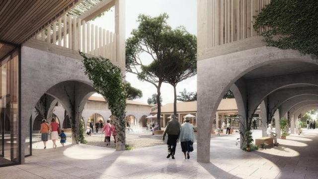 Sus creadores quieren que la villa tenga un aspecto medieval para integrarse en la comarca.