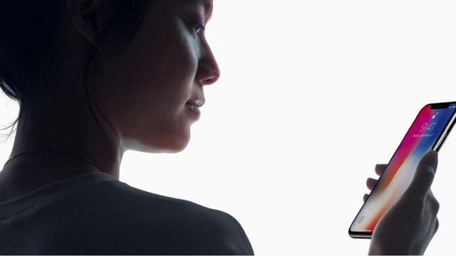 Face ID en un iPhone.