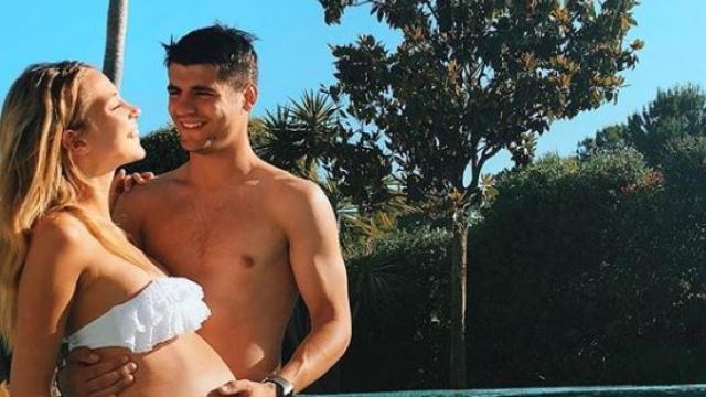 Alice Campello y Álvaro Morata en su Instagram.