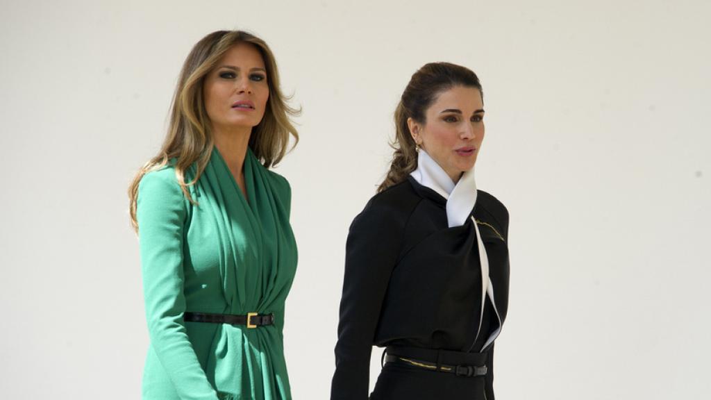 Melania y Rania, en la Casa Blanca