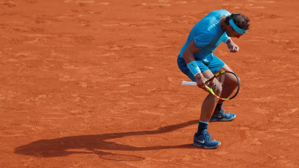 Nadal, durante un partido de la última edición de Roland Garros.