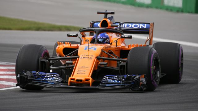 Fernando Alonso, durante el Gran Premio de Canadá.