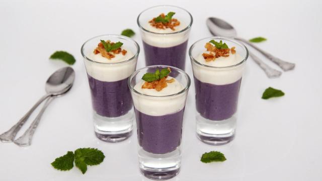 PARMENTIER DE PATATAS VIOLETA CON CREMA DE QUESO Portada