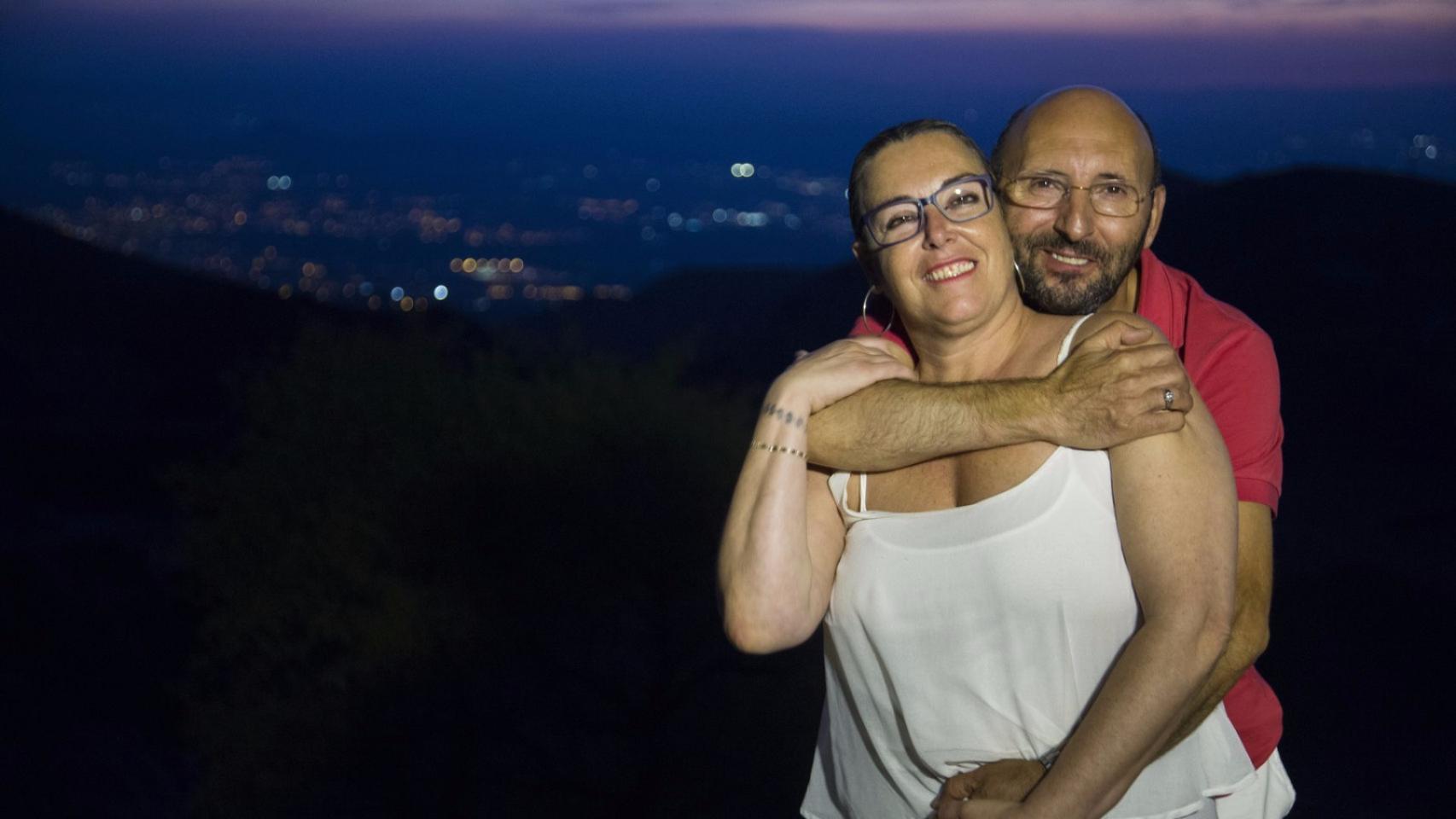 Ginés Hernández, antiguo Papa de El Palmar de Troya, junto a su mujer, Nieves Triviño