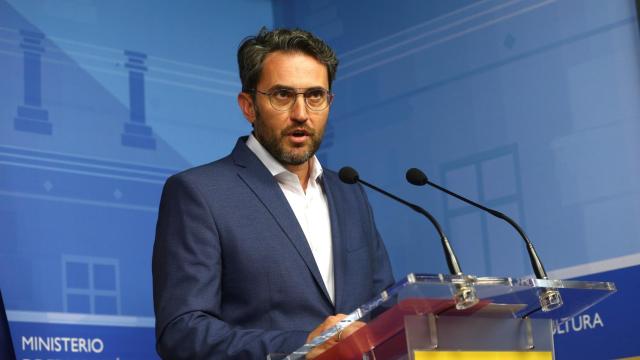 Màxim Huerta, durante la comparecencia en la que anunció su dimisión.