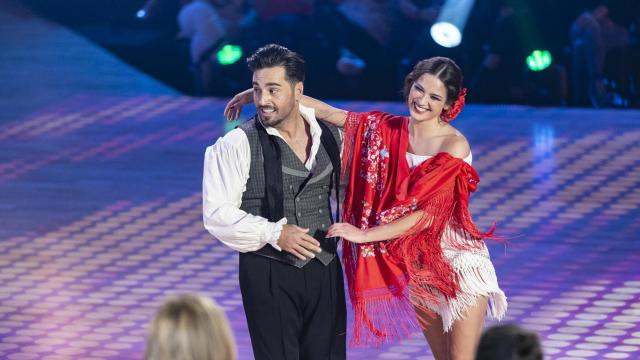 David Bustamante y Yana Olina durante el programa.
